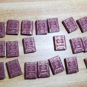 Dollhouse Miniature Book Set x20 Great Poets 1:12 Scale Books (blank inside)
