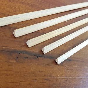Dollhouse HALF SCALE Crown Cornice Molding Trim x5 Pieces 18&quot; long 1:24 Scale Miniature