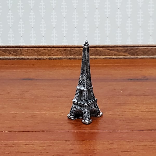 Tiny Eiffel Tower Statue Miniatures Accessories Decor 5.2 cm tall