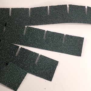 Dollhouse Asphalt Shingles Green Square 1:12 Scale #4003 144-157 Sq Inches
