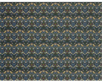 Dollhouse HALF SCALE Wallpaper William Morris Strawberry Thief 1 Sheet 1:24