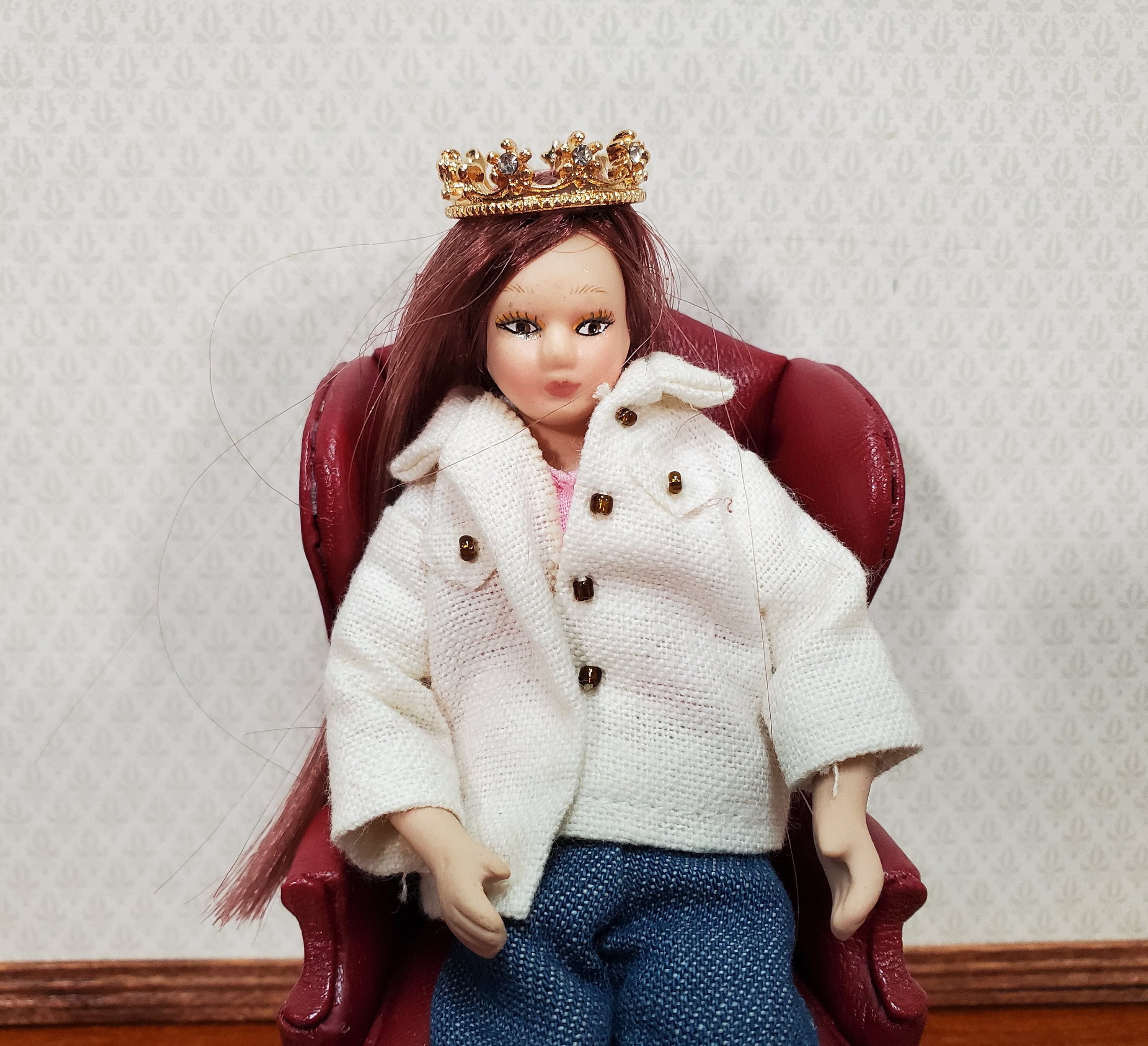 Tiny Crown Mini Doll House or Jewelry Finding (Choose a Color