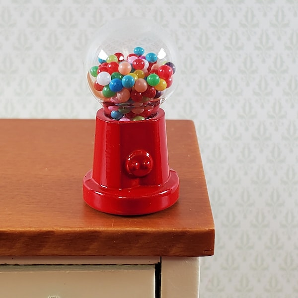 Dollhouse Gumball Machine Dispenser Counter Top Vending 1:12 Scale Miniature