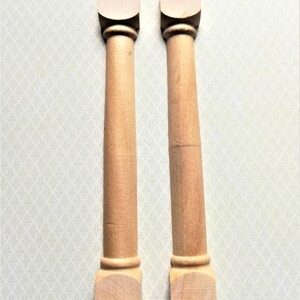 Dollhouse Miniature Half Columns 2 pieces 7&quot; Tall 1:12 Scale Pillar