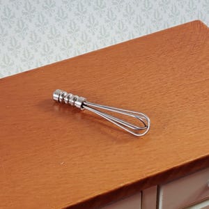 Dollhouse Whisk Metal 1:12 Scale Miniature Kitchen Utensil Decor Accessory