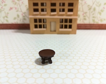 ドールハウス用ミニチュア 1:144スケール 丸型キッチンテーブル マイクロミニ家具