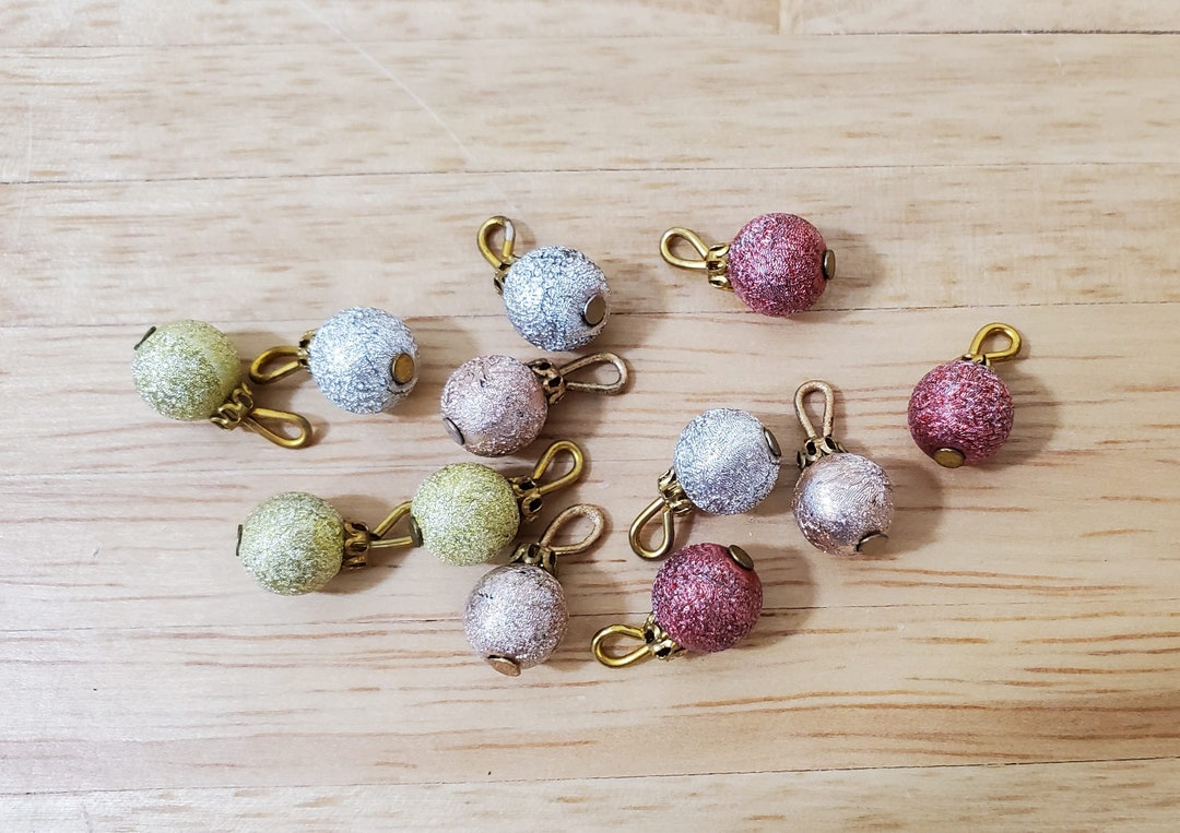 Dollhouse Christmas Ornaments Set of 12 Multi Colored Bulbs 112 Scale