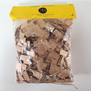 Dollhouse Shingles Cedar Wood Square 1:12 Scale 1000 pieces Alessio 5 Square Feet
