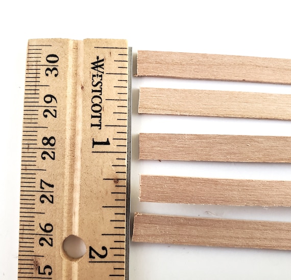 Cherry Wood Strips 1/16 x 1/4 x 18 Long Crafts Models Miniatures 5 Pieces