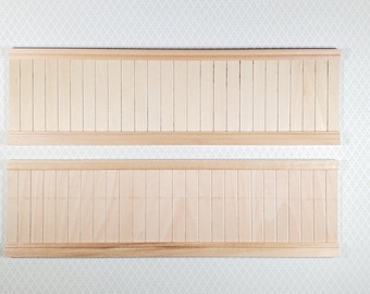 Dockhuspaneler, träpaneler, 2 ark, skala 1:12, miniatyr