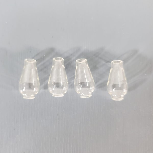 Dockhusglasskorsten, orkanskärm, klar, 1:12 skala, miniatyr-DIY-lampor