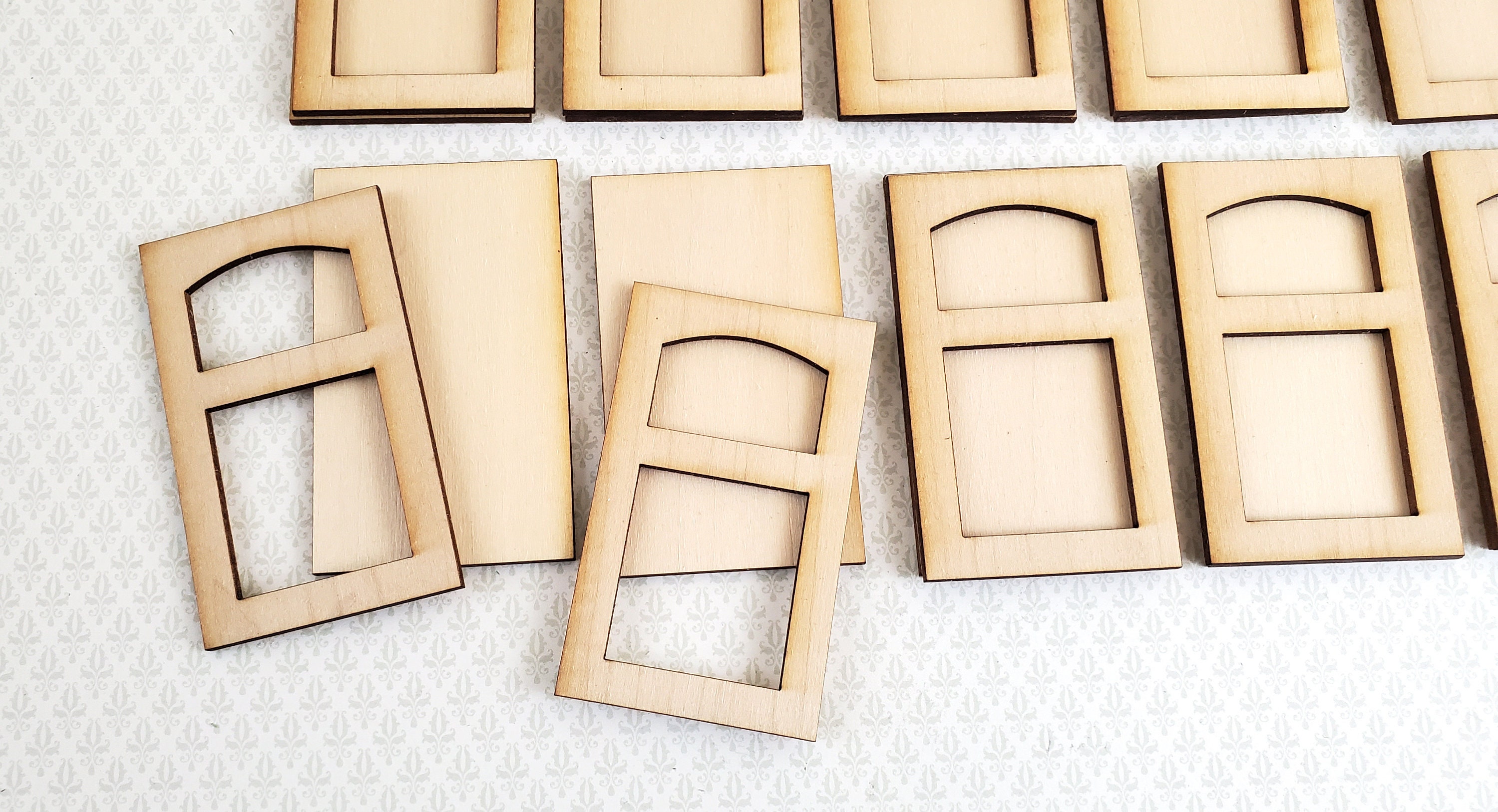 Dollhouse Miniature Wall Panels 2 Layer Classic Style X10 112 Etsy