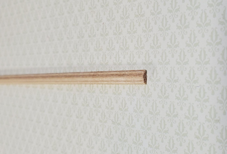 Dollhouse Miniatures Chair Rail or Trim Molding 3/16" wide x 18" long 1:12 Scale image 4
