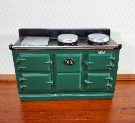 Miniatur-Herd Aus Birke Für Puppenhäuser 1:12 – Schwarz, Detailreich & Langlebig Für Kreative Deko-Projekte