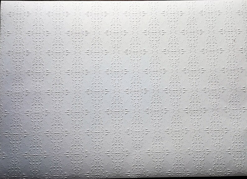 Dollhouse Miniature Ceiling Paper Embossed Textured 112 Scale Etsy