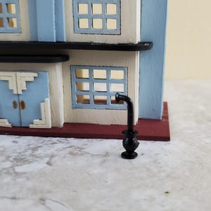 Dollhouse Miniature 1:144 Scale Wood Burning Pot Belly Stove Tiny