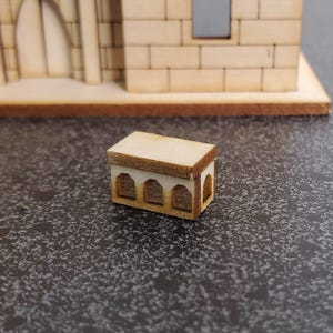 DIY Kit 1:144 Scale Miniature Tudor Treasure Chest Trunk Tiny Gothic Style