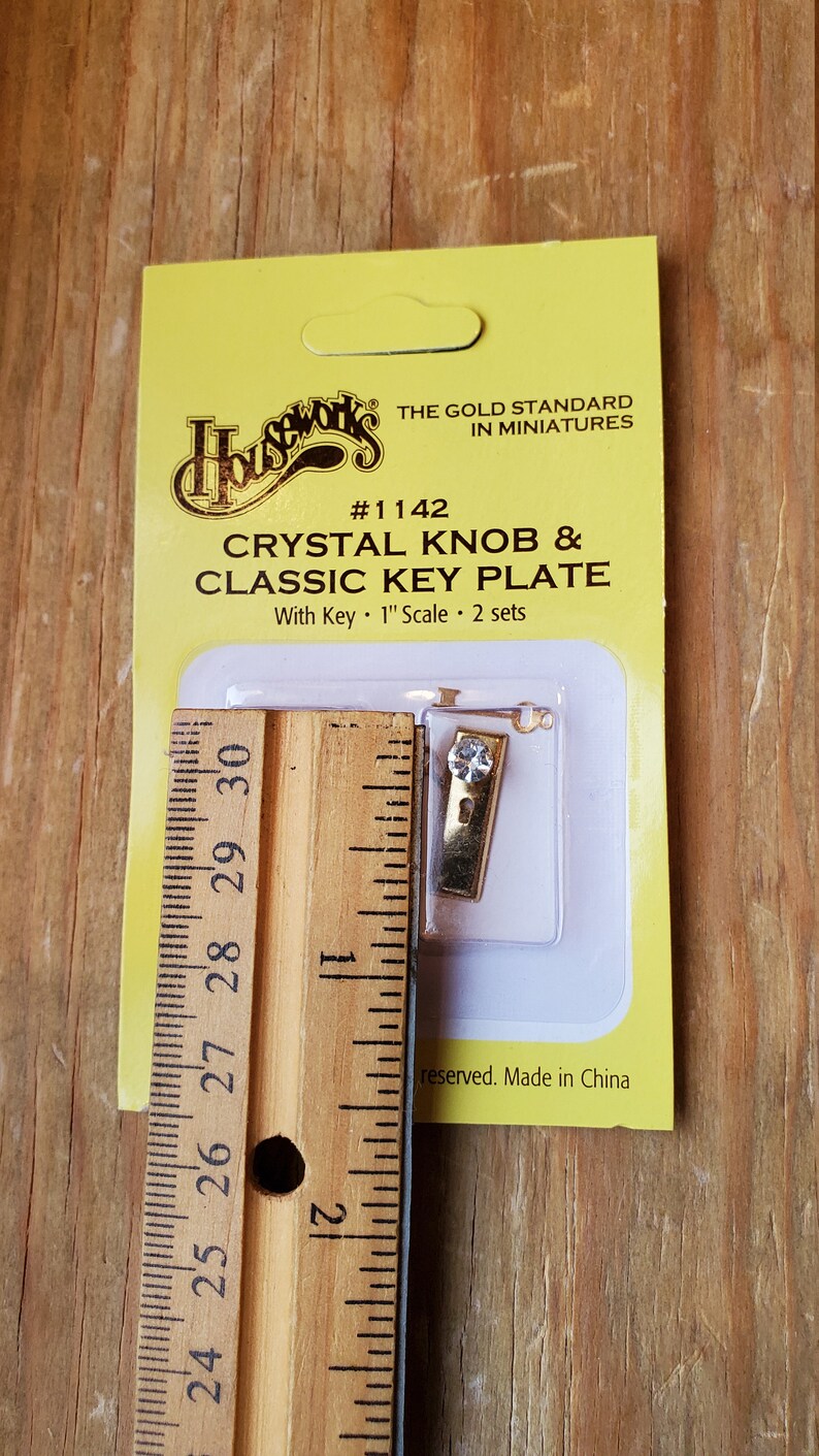 Dollhouse Miniature Door Knobs Handles Gold With Crystal Knobs Etsy
