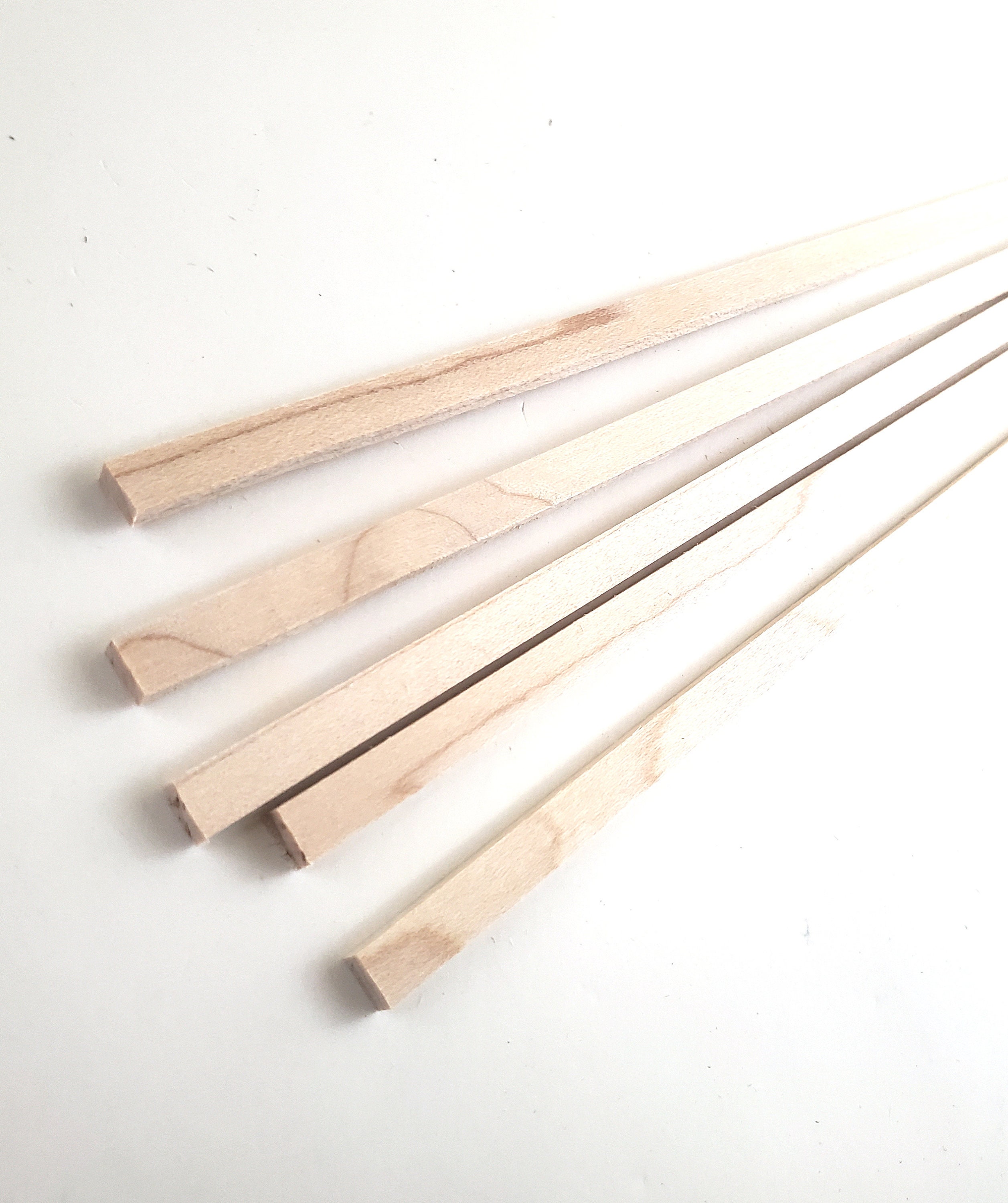 Cherry Wood Strips 10 1/8 X 1/4 X 6 Long Crafts Models Miniatures 