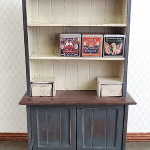 Dollhouse Miniature Biscuit Cookie Tins Old Fashion Grocery Store 1:12 Scale Food image 3