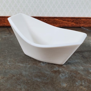 Dollhouse HALF SCALE Bathtub Soaking Tub Modern Style Farmhouse 1:24 Miniature