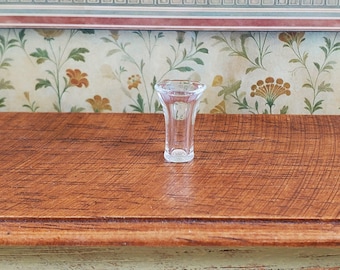 Dollhouse Tall Clear Beer Glass 1:12 Scale Miniature Glasses Dishes