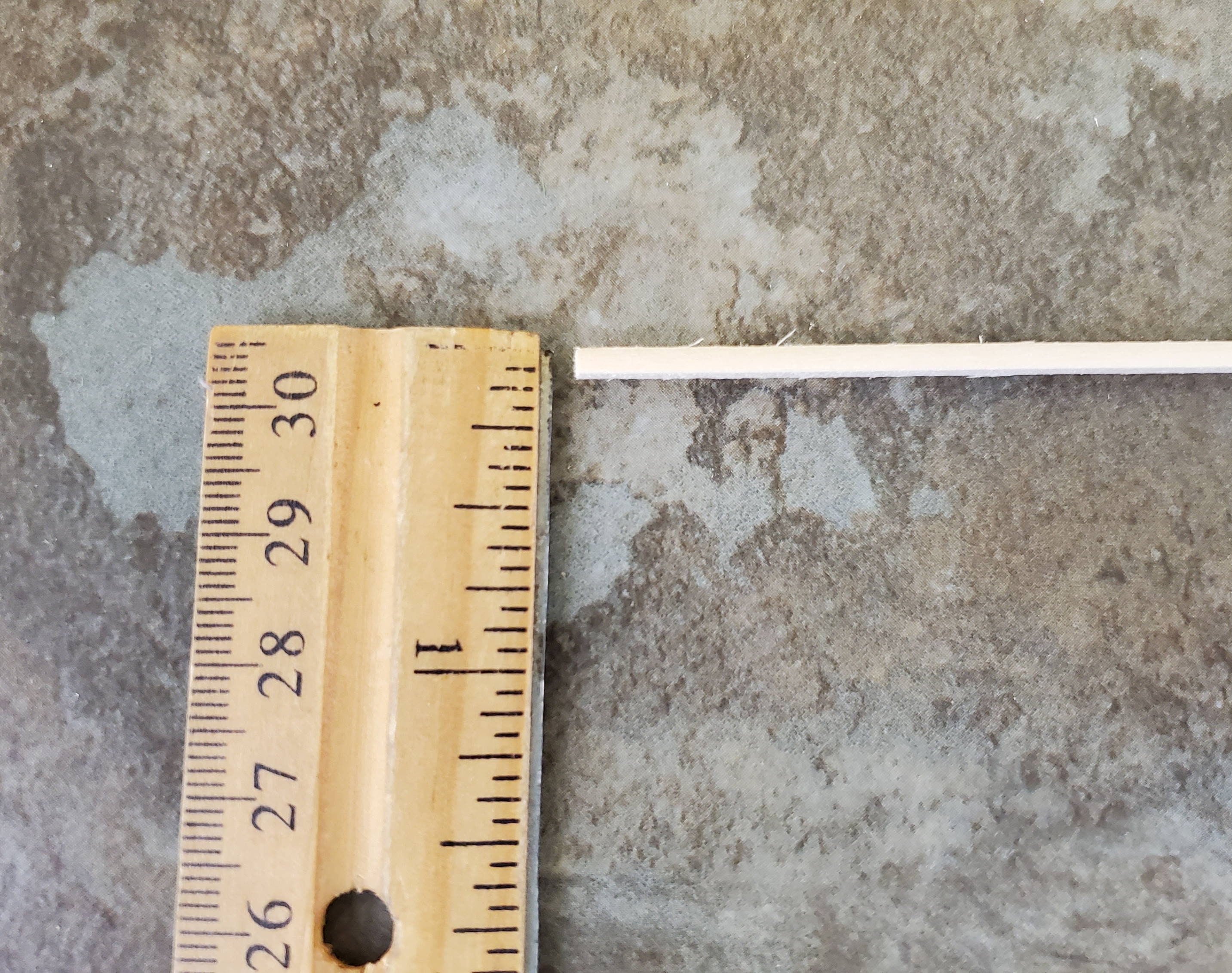 Dollhouse Chair Rail Trim - 1:6 Scale Miniature Wood Trim Piece 24 Inches Long