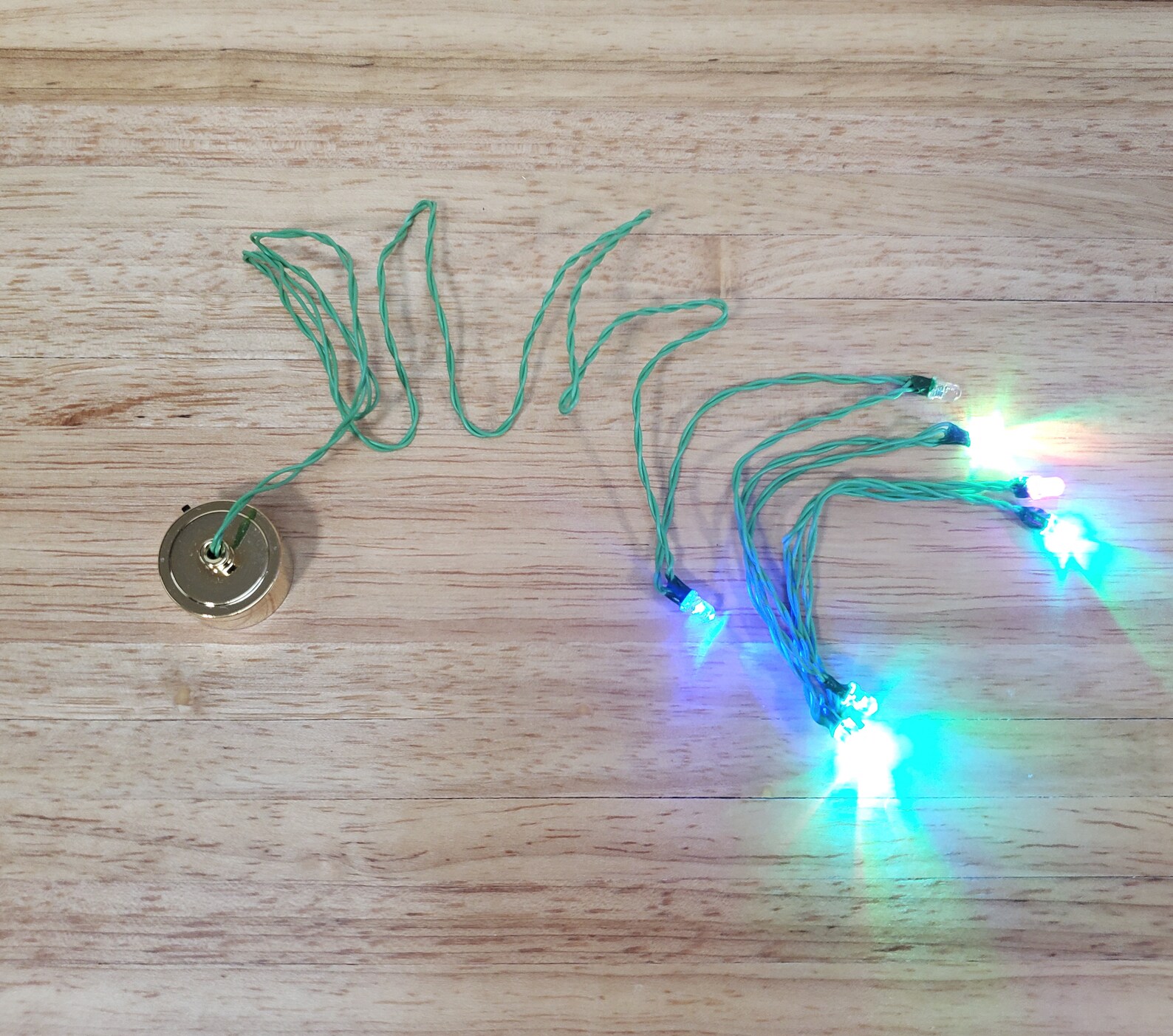 Dollhouse Colored Flashing Christmas Lights Battery Operated 8 Etsy