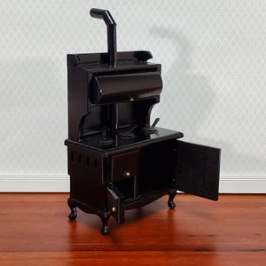 Dollhouse Kitchen Range Cabinet Stove Oven Black 1:12 Scale - Etsy