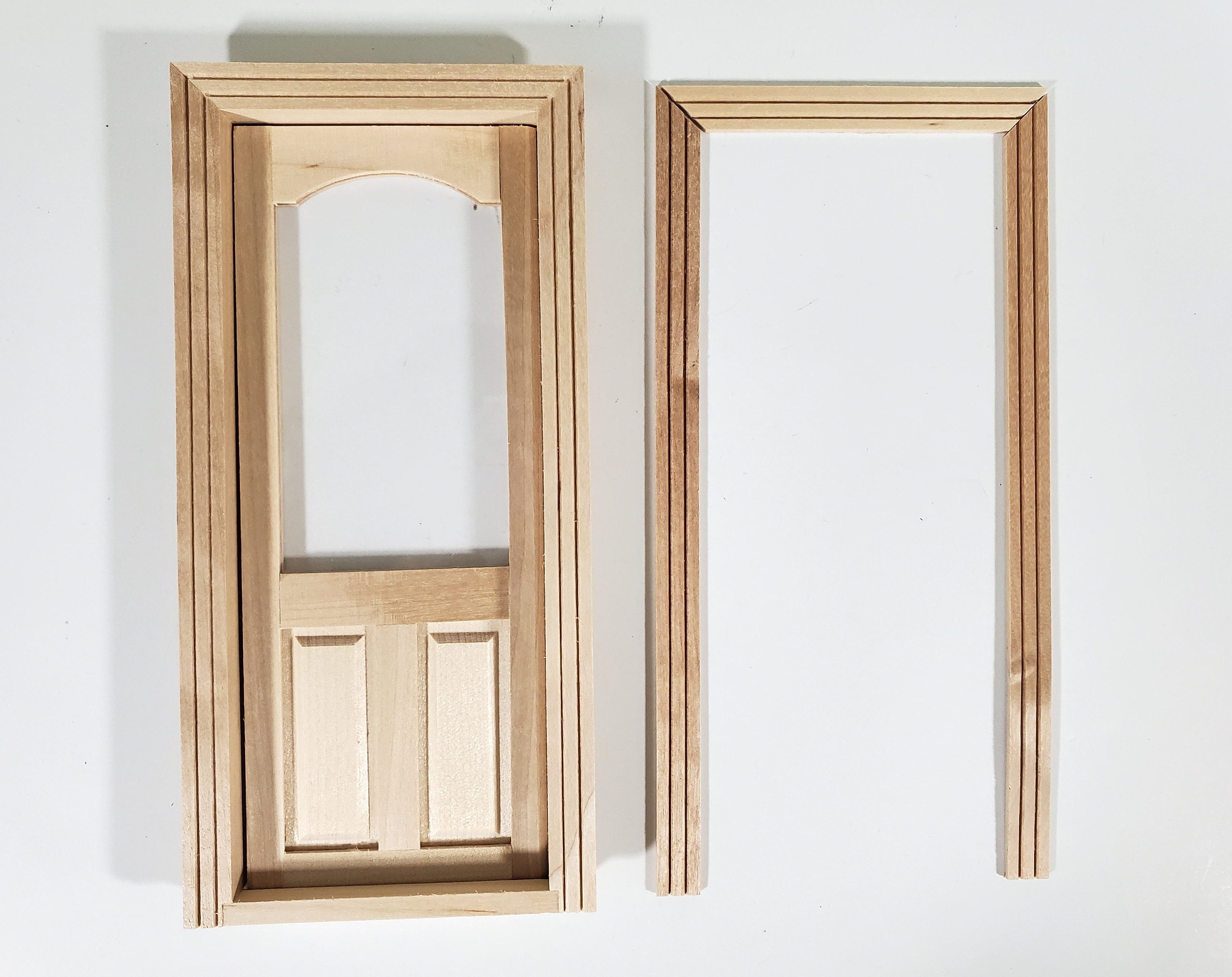 1:12 Dollhouse Saloon Door Panel Swinging Door Frame With 