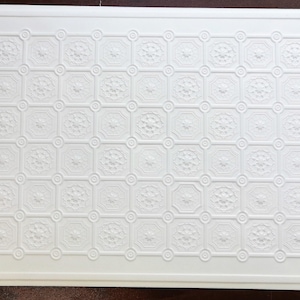 Dollhouse Ceiling Paper Embossed Textured Foam Board 1:12 Scale World Model 34941