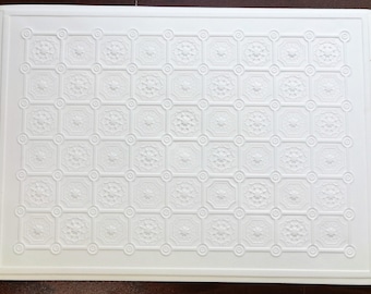 Dollhouse Ceiling Paper Embossed Textured Foam Board 1:12 Scale World Model 34941