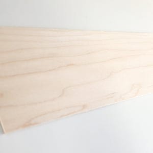 Maple Sheet Plank Thin 1/16" Thick x 3" Wide x 12" Long Kiln Dried Woodworking