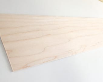 Maple Sheet Plank Thin 1/16" Thick x 3" Wide x 12" Long Kiln Dried Woodworking