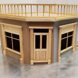 The Corner Shop Part 1 Dollhouse KIT 1:12 Scale Room Box DIY Cafe Bakery Store