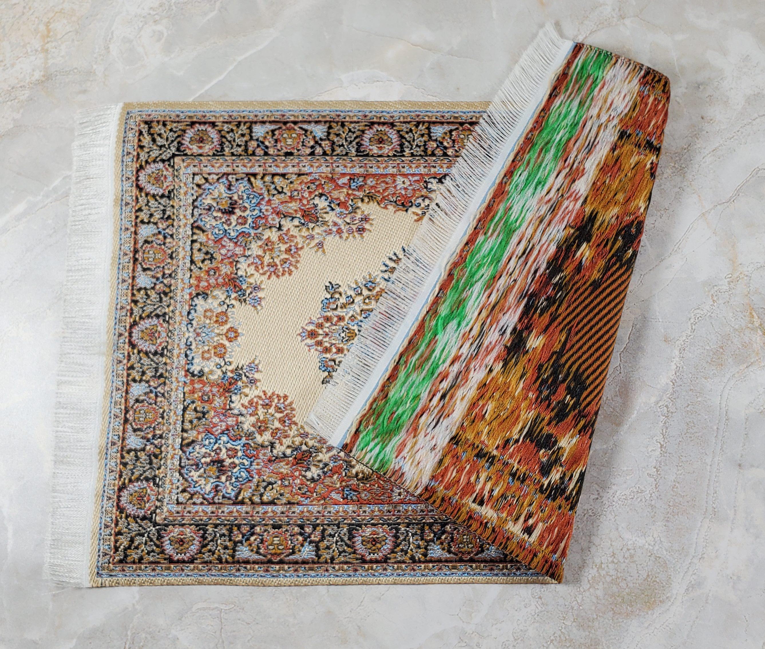SHABBY Dollhouse OVAL Size Rug. 1:12 Dollhouse Miniature Rugs. 11 X