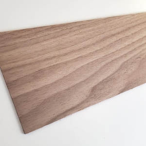 Walnut Wood Sheet Plank Thin 1/16&quot; x 3&quot; x 12&quot; long Sanded Kiln Dried Woodworking