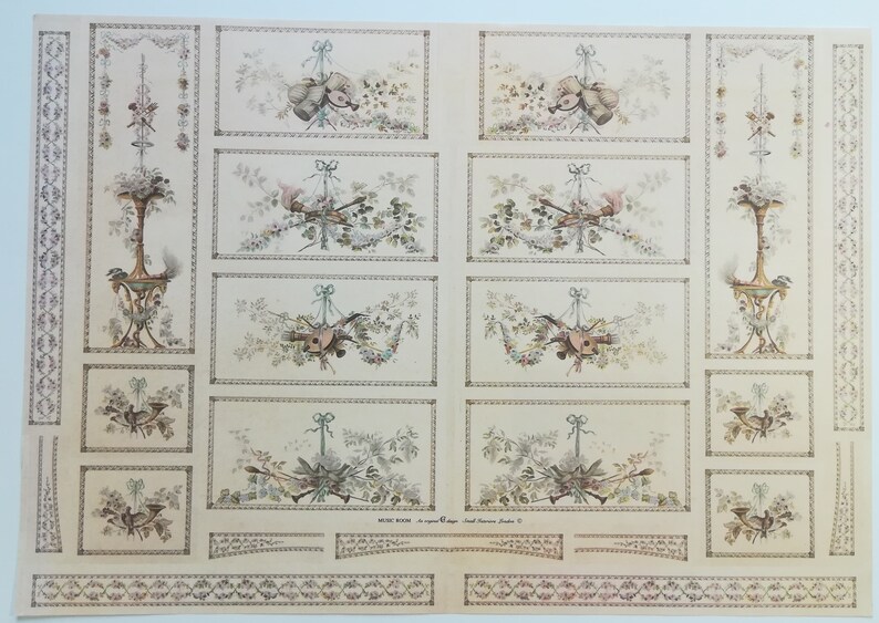 Dollhouse Wallpaper Natasha Mural of Williamsburg