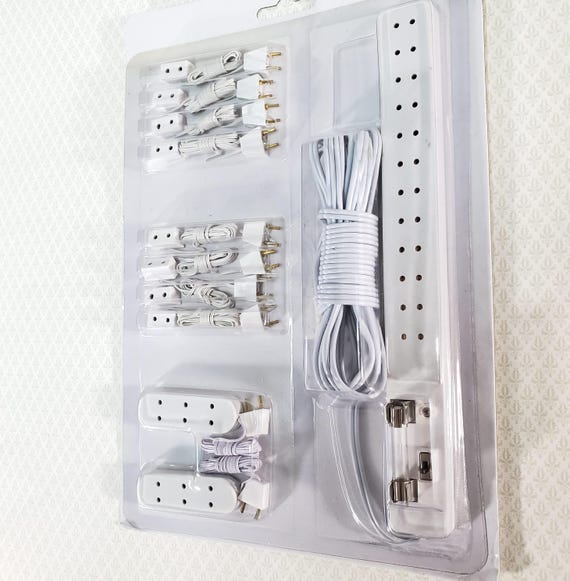 Melody Jane Dollhouse 12 Socket USB LED Light Extension Cable - 60cm Wire With Switch & Fuse, 1:12 Scale - View #2