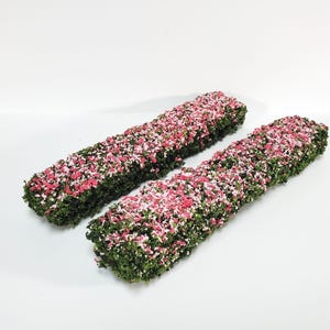 Flowering Hedge Pink & Green Model RR Dioramas Dollhouses Scenery