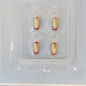 12 Volt Dollhouse Replacement Bulbs Pea Bulb Screw Base Set of 4 Miniatures