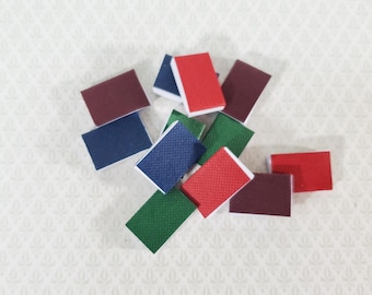 Small Dollhouse Books 12 Piece Book Set 3/4" tall 1:12 Scale Miniature