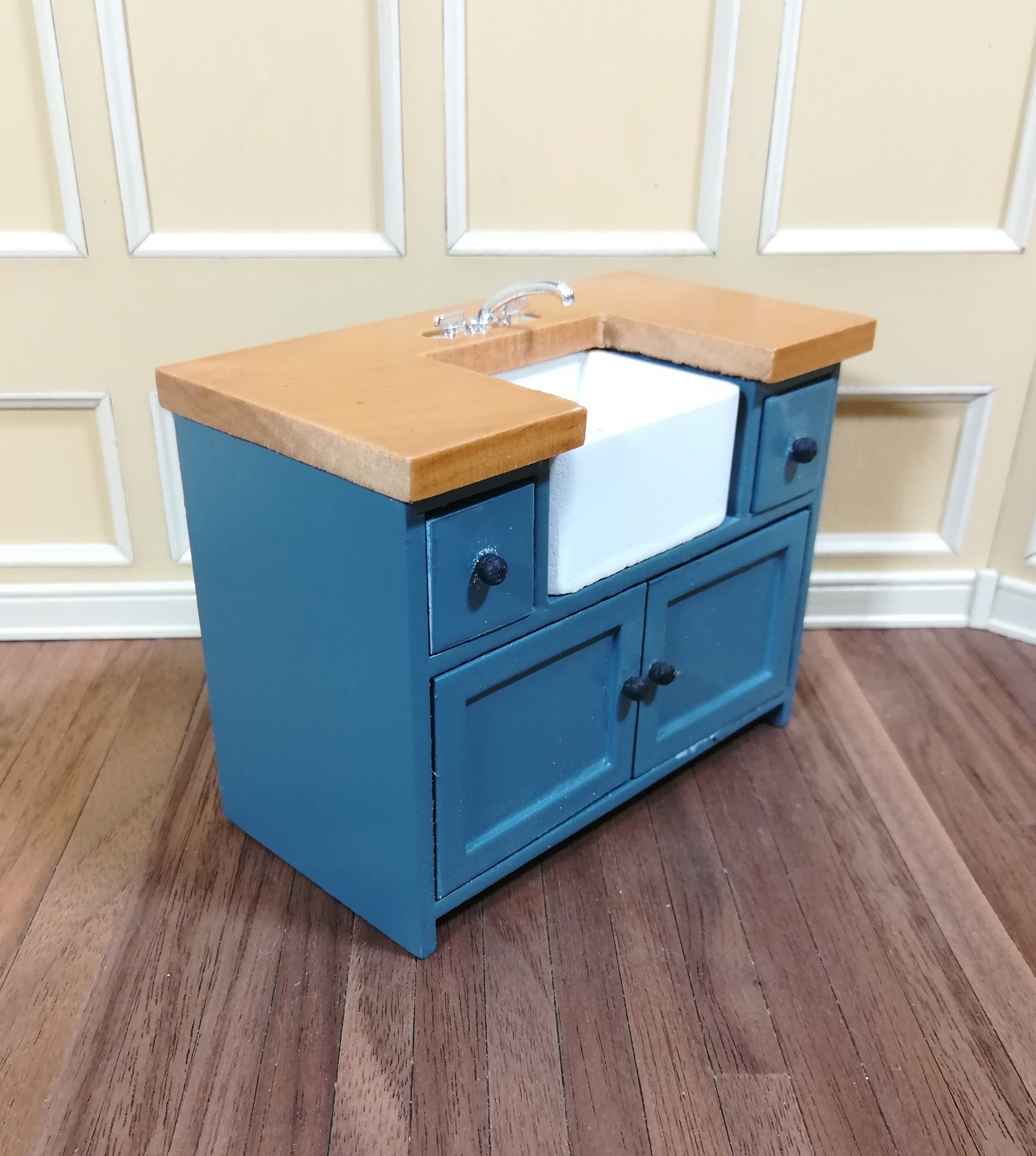 Dollhouse Kitchen Sink With Counter Top & BLUE 112 Etsy