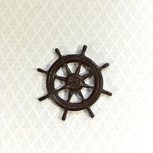 Dollhouse Miniature Wheel Ship or Boat Wall Decoration 1:12 Scale