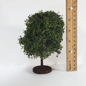 Miniature Tree or Shrub Bush Green Model Railroad Train or Scale Model Scenery Garden image 3