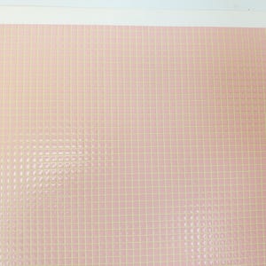 Dollhouse HALF SCALE Floor Tiles Embossed Pink & Cream 1:24 Scale Paper Card