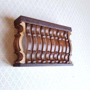 Dollhouse Miniature Balcony Gate for Window Square DIY 1:12 Scale 3"