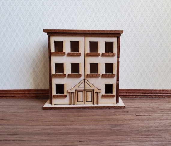 Kit De Remate Para Techo De Casa De Muñecas En Miniatura Escala 1:24 - Madera - Estilo Victoriano/Georgiano