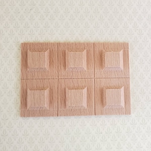 Dollhouse Wainscot Wall Panel Wood Paneling Raised Panels 1:12 Scale Miniature CLA71071
