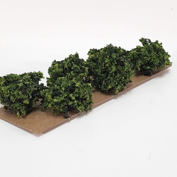 Miniature Prop Garden Shrub Green Small Bush Round Dollhouse Scale Models